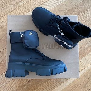 Steve Madden Black Thora P Boots